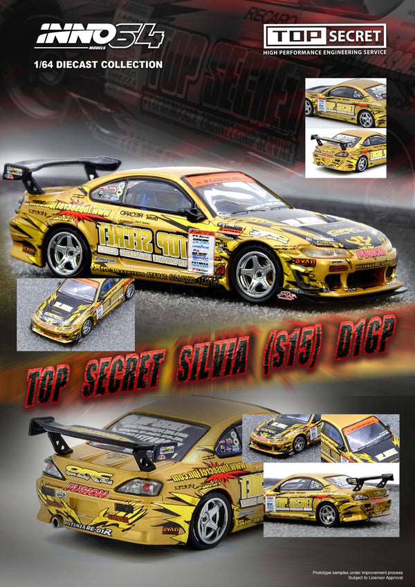 Nissan Silvia S15 Gold D1 Grand Prix Series Champion 2004 Top Secret