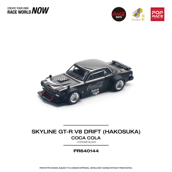 Pre order) POPRACE 1/64 Nissan SKYLINE GT-R V8 DRIFT