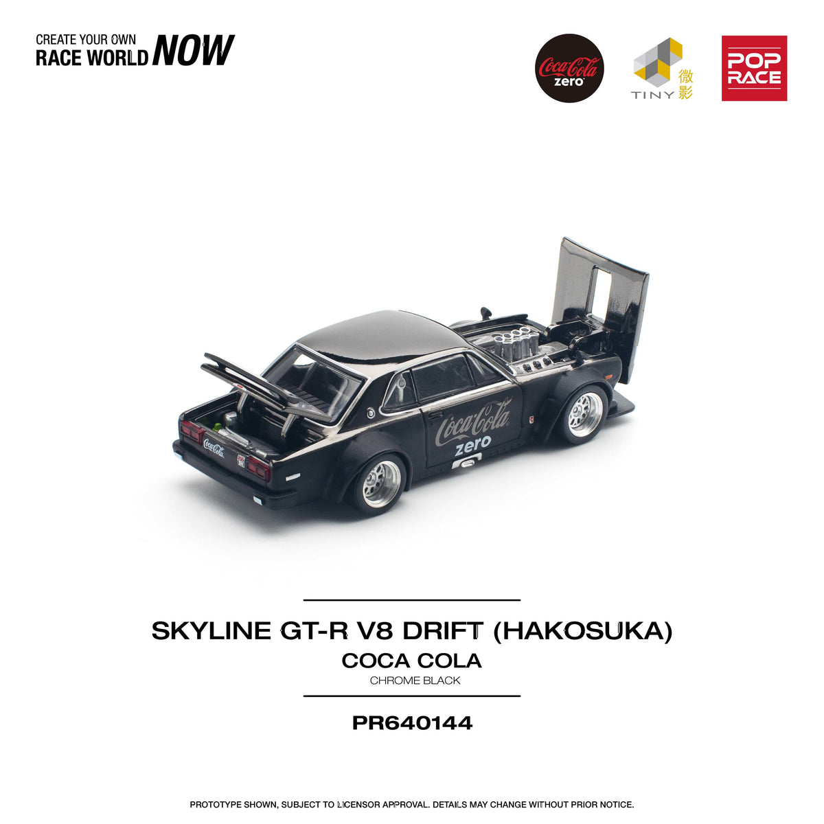 Skyline GT-R V8 Drift Coca Cola Zero 1/64 Pop Race
