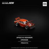Skyline GT-R V8 Drift Kenmeri Orange 1/64 Pop Race