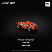 Skyline GT-R V8 Drift Kenmeri Orange 1/64 Pop Race