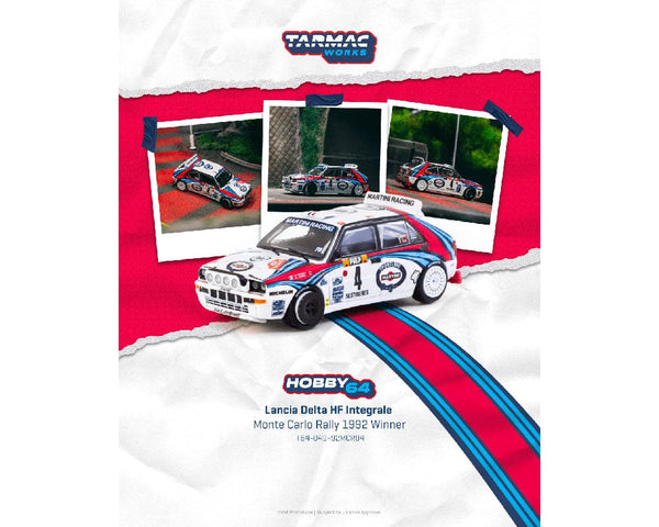 Lancia Delta HF Integrale Monte Carlo Rally 1992 Winner Didier Auriol Bernard OccelliHobby64 Tarmac Works