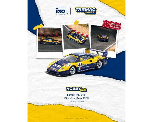 Ferrari F40 GTE 24h of Le Mans 1996 Luciano Della Noce Anders Olofsson Carl Rosenblad Hobby64 Tarmac Wortks