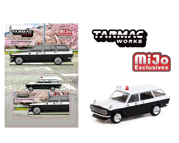 (Pre-order) Datsun Bluebird 510 Wagon Police Car Tarmac Works 1/64 scale