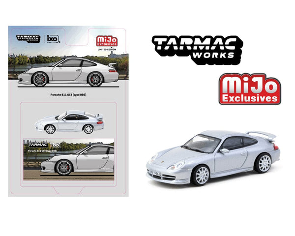 Tarmac Works 1:64 Porsche 911 GT3 996 Silver 1/64