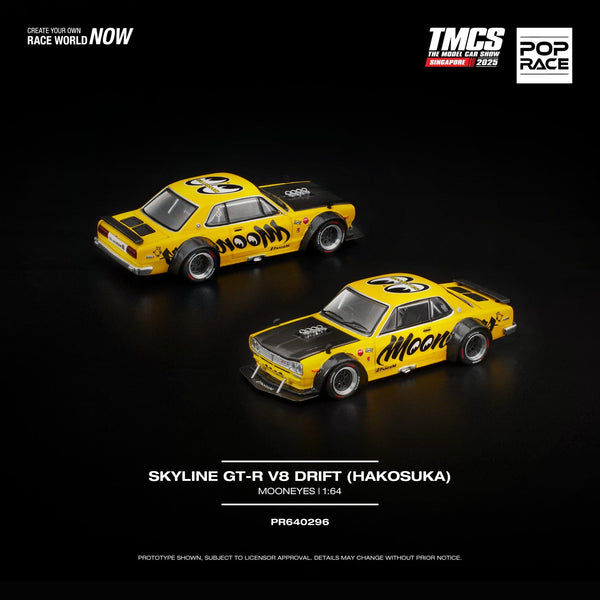Nissan Skyline GT-R V8 Drift Hakosuka Mooeyes TMCS Singapore Special Edition Pop Race 1/64