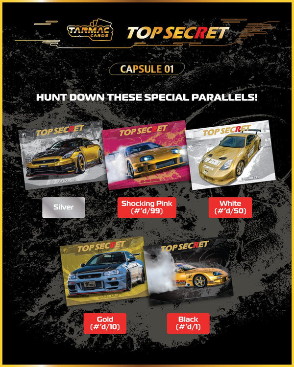 (pre-order) Tarmac Cards Top Secret Capsule 01 - Individual Pack with 4 cards