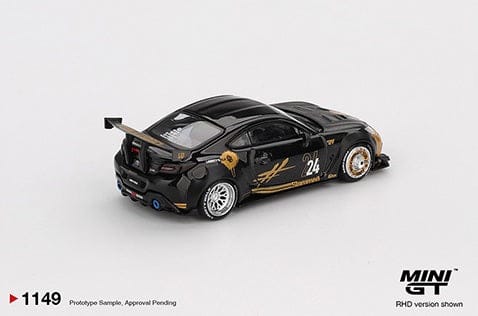 Toyota GR86 LB★Nation Black & Gold Mini GT 1:64 
