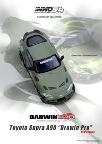 Toyota Supra A90 Darwin Pro J'S Racing Blue Inno64 1/64 scale