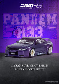 NISSAN SKYLINE GT-R R33 Pandem Rocket Bunny Purple Special Edition Inno64