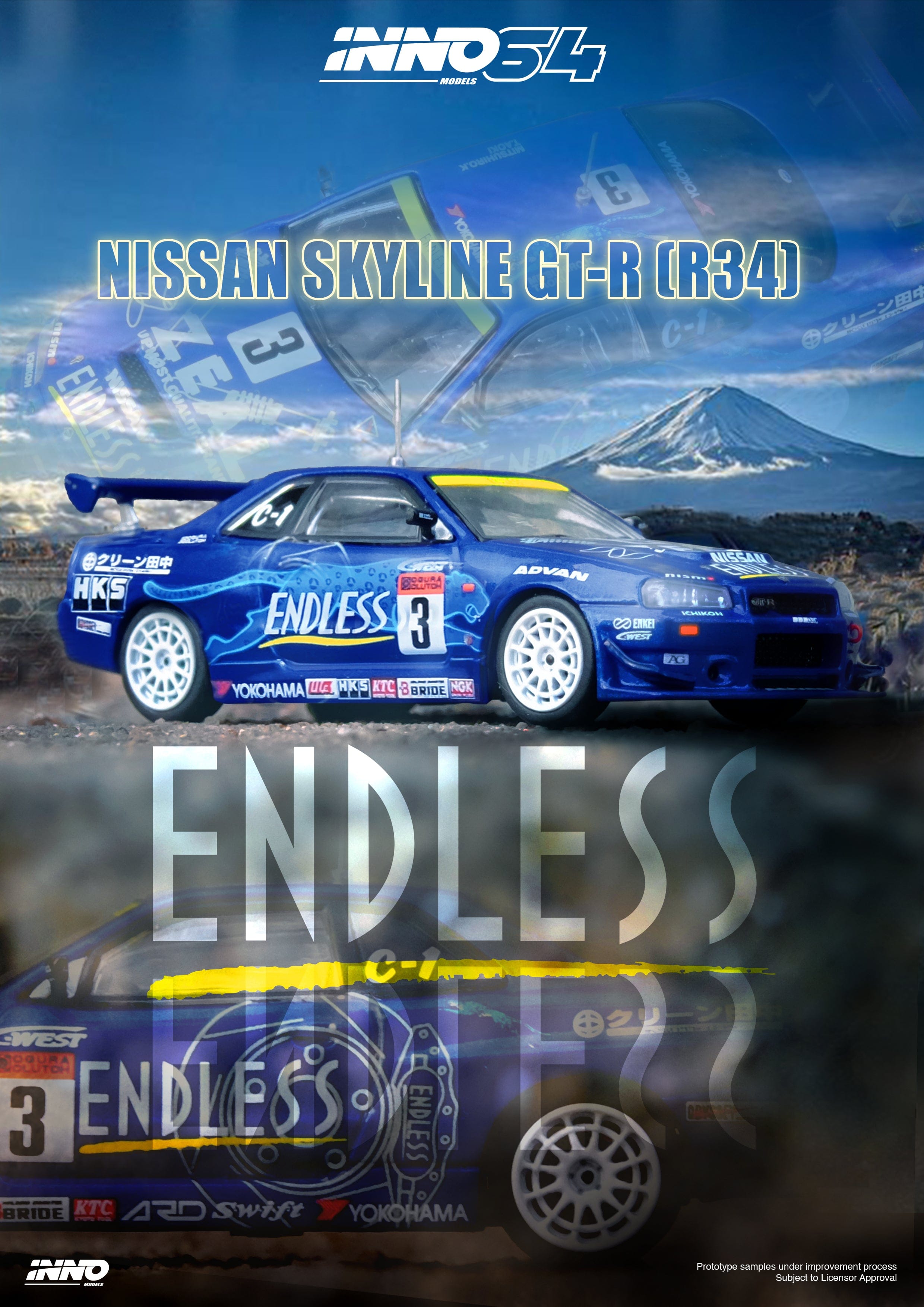 【2024春夏新作】 Nissan Pre-order) Skyline Super Advan Endless R34 GT-R 乗用車