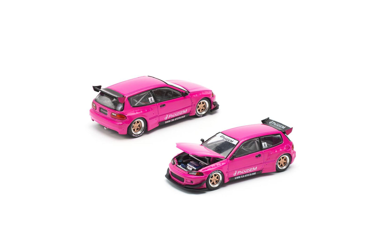 Pandem Honda Civic EG6 Pink Pop Race Enigma Collab Special Edition 1/64 (pre-order)