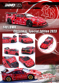 Ferrari F40 Christmas Liiberty Walk limited edition inno64 1/64 scale