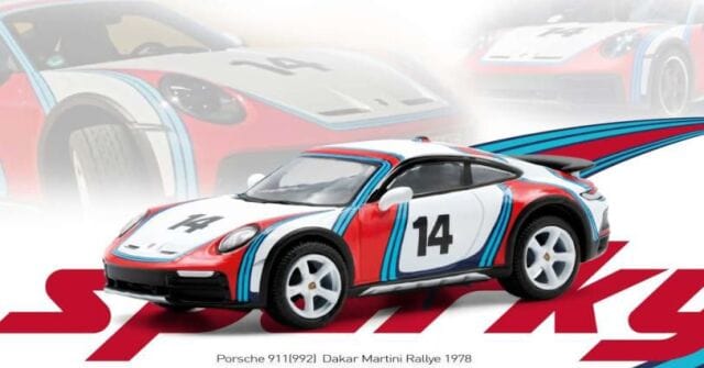 Porsche 911 992 Dakar Martini Rally 1978 Sparky Tiny Exclusive 1