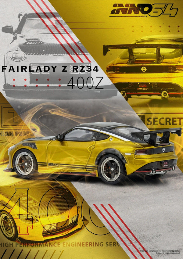 TOP SECRET FAIRLADY Z (RZ34) Gold Inno64