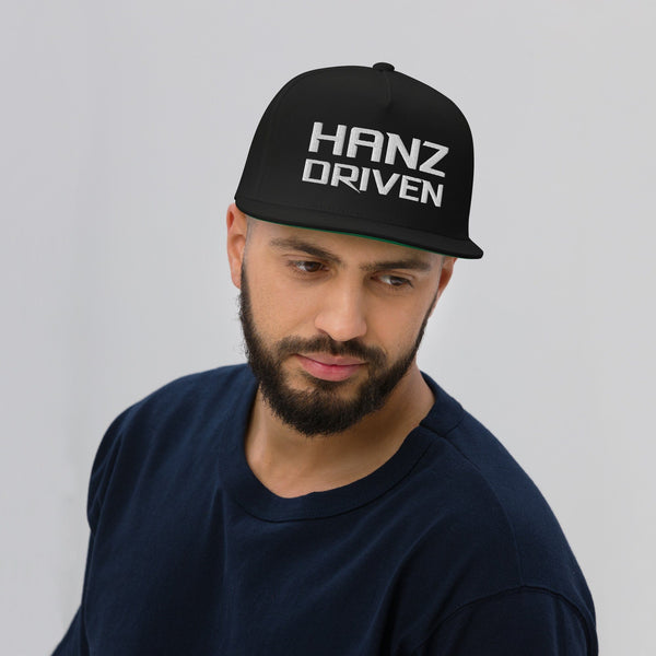 Hanz Driven Flat Bill Cap Black streetwear