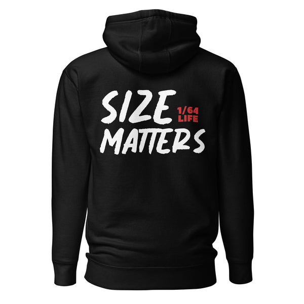 Size Matters Hoodie - 1/64 Life diecast collector clothing Black