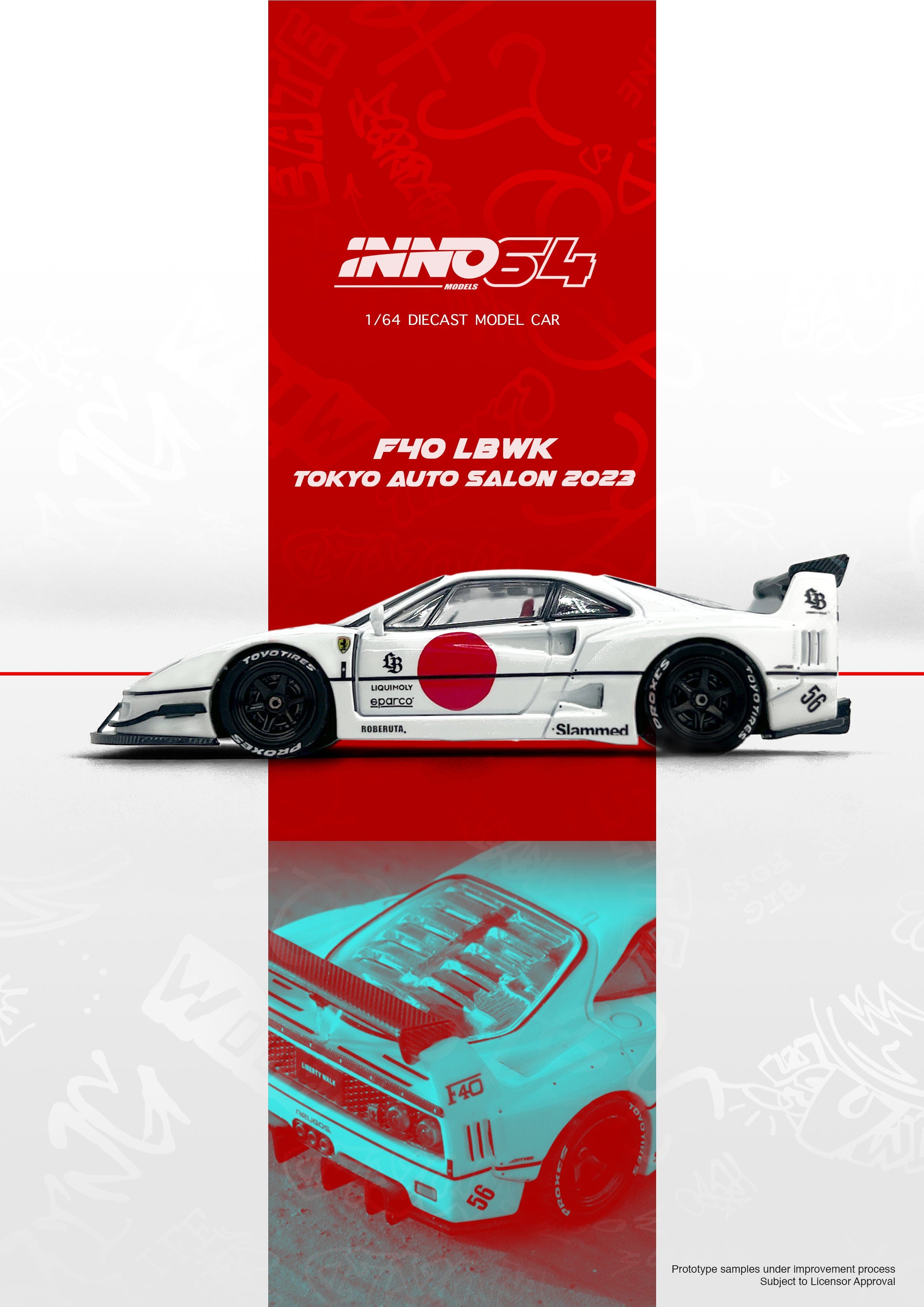 Ferrari F40 LBWK Tokyo Auto Salon 2023 Inno64 1/64 scale – Hanz Driven