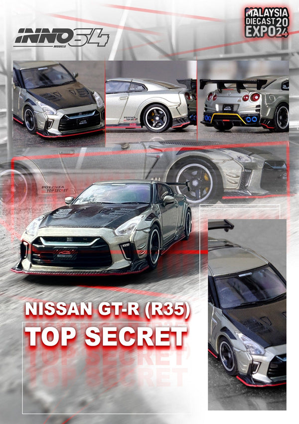 Nissan Skyline GT-R R35 Top Secret MDX Malaysia Diecast Expo 2024 Limited Edition Inno64 1/64 scale 