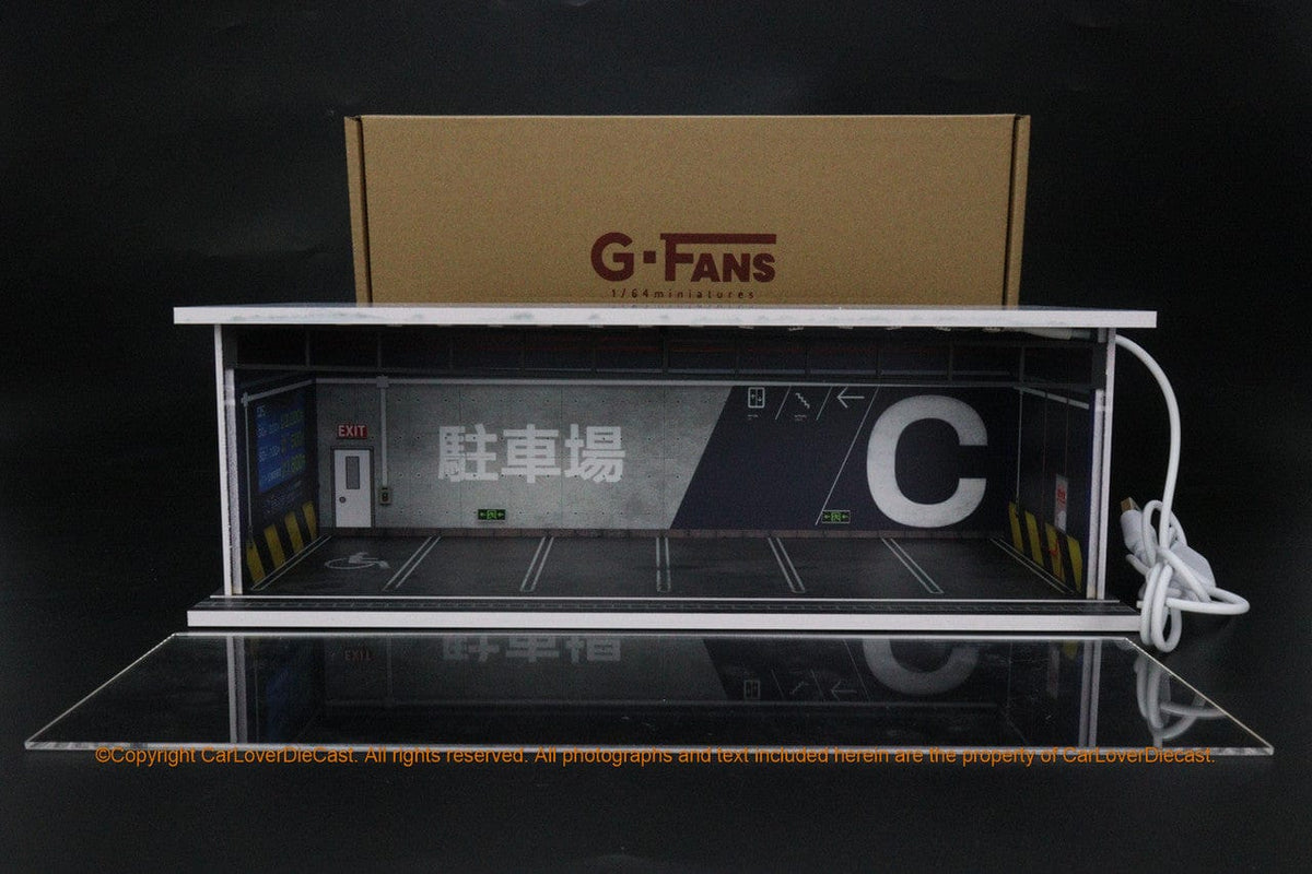 Japanese Garage 1/64 Diorama G-Fans stackable