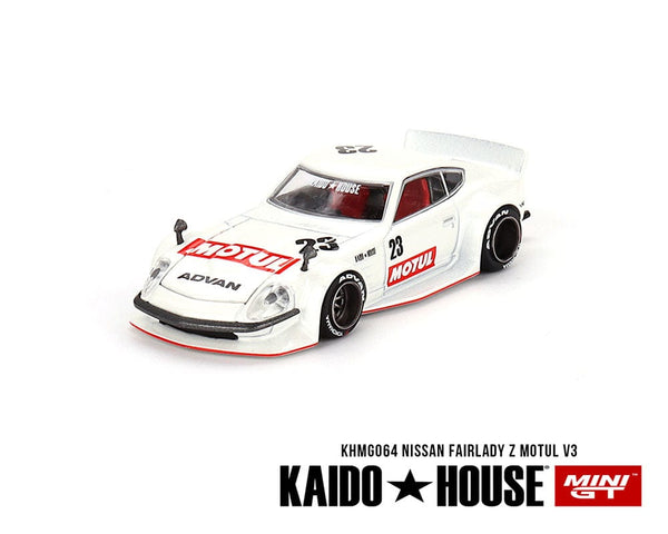 Kaido House Mini GT Fairlady Z Motul V3 White Limited Edition 1/64 scale KHMG064