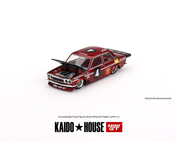 Datsun 510 Pro Street JPN V1 Kaido House Mini GT 1:64 scale