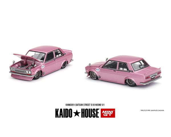 Datsun 510 Street GT V1 Pink Kaido House Mini GT 1:64 scale