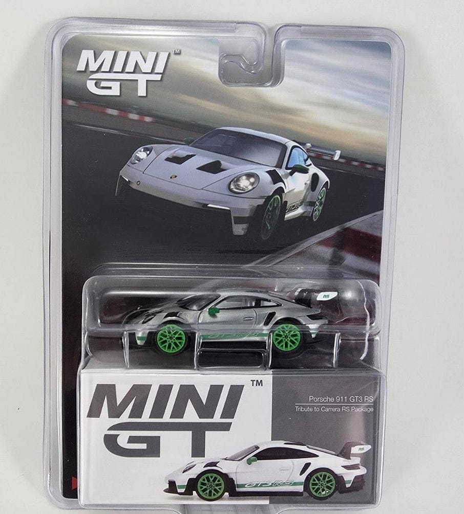 Chase Porsche 911 992 GT3 RS Tribute to Carrera RS package White Mini GT 1/64 scale