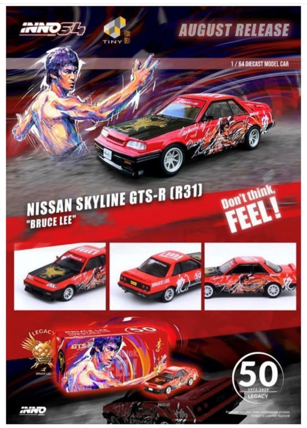 Nissan Skyline GTS R31 Bruce Lee Special edition Inno64 1/64 scale