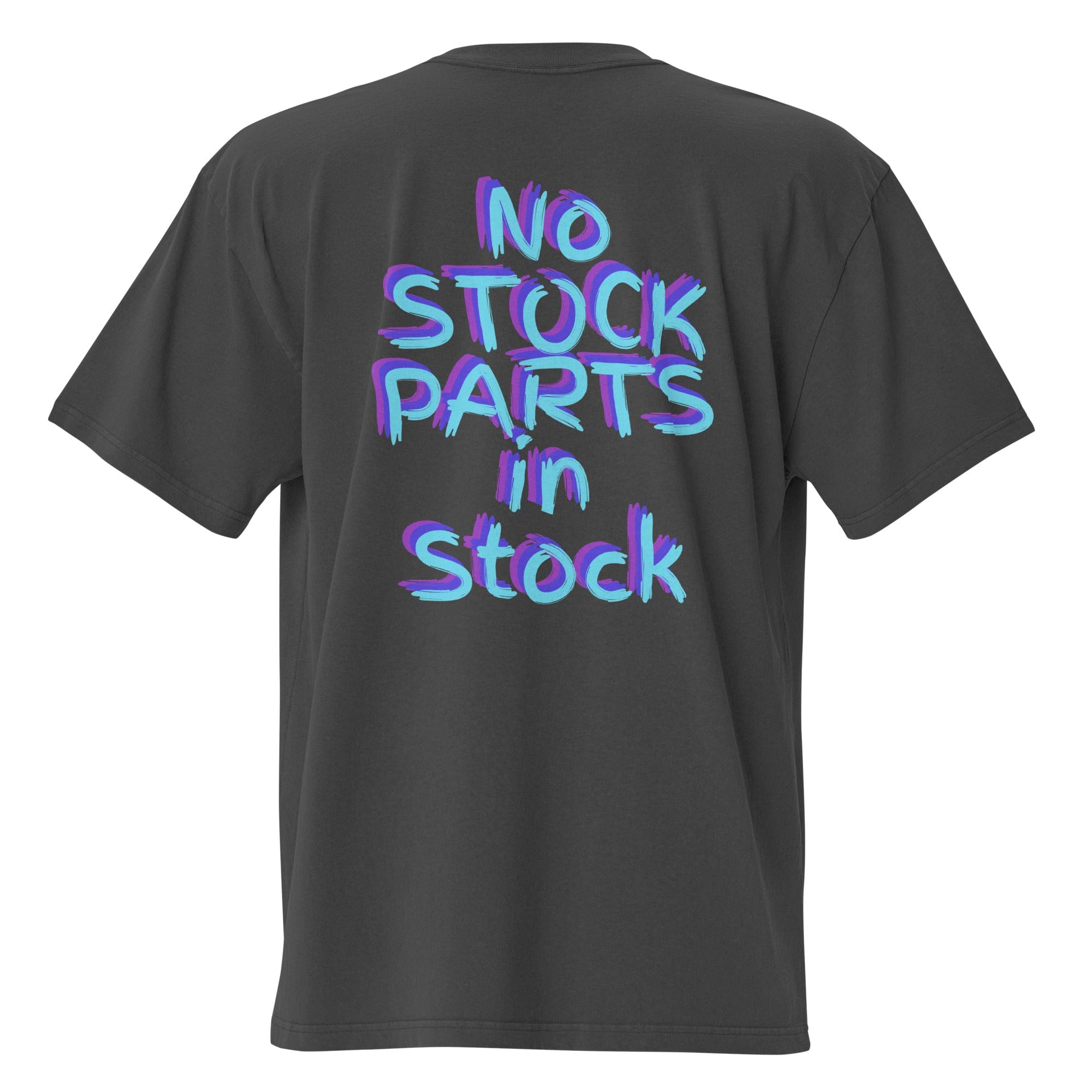 No Stock Parts in Stock Heavyweight T-Shirt Faded Black