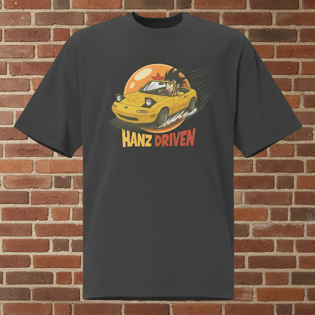 Goku's Miata Oversized faded t-shirt