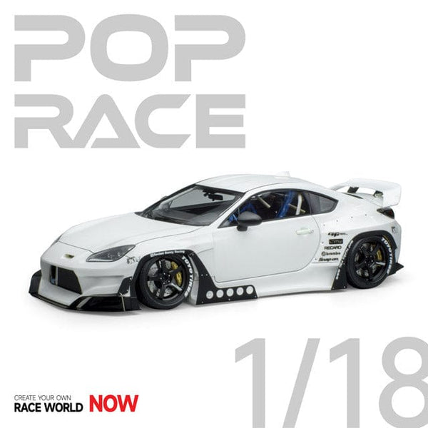 Toyota GR 86 PANDEM Rocket Bunny White Pop Race 1/18 scale resin