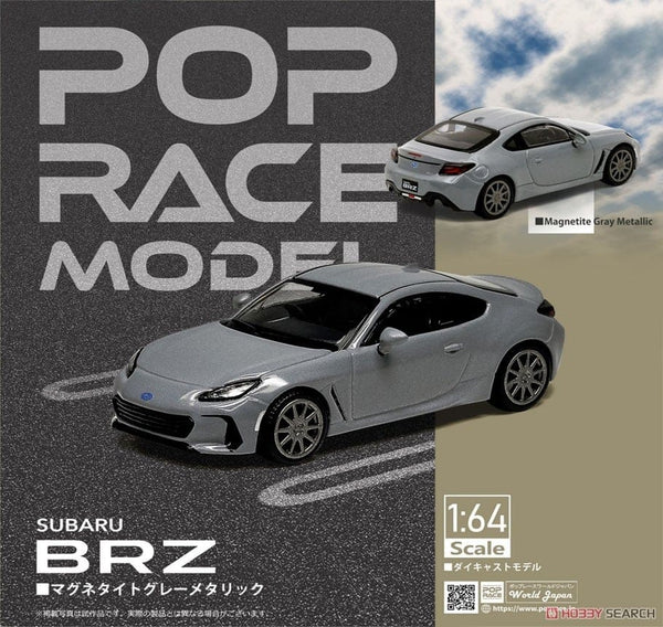 Subaru BRZ Magnetite Grey Pop Race 1/64 scale