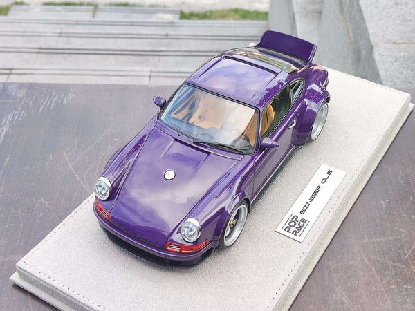 POP RACE 1/18 シンガー DLS ティファニーブルー 1/18 POPRACE Porsche 911(964) Singer DLS Tiffany Blue Resin