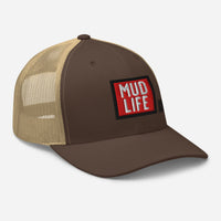 Mud Life Trucker Cap Brown Khaki