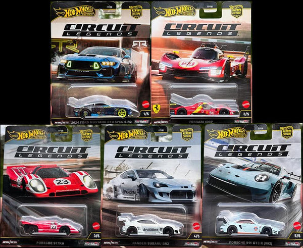 Hot Wheels Car Culture 2025 K Case Circuit Legends porsche ferrari