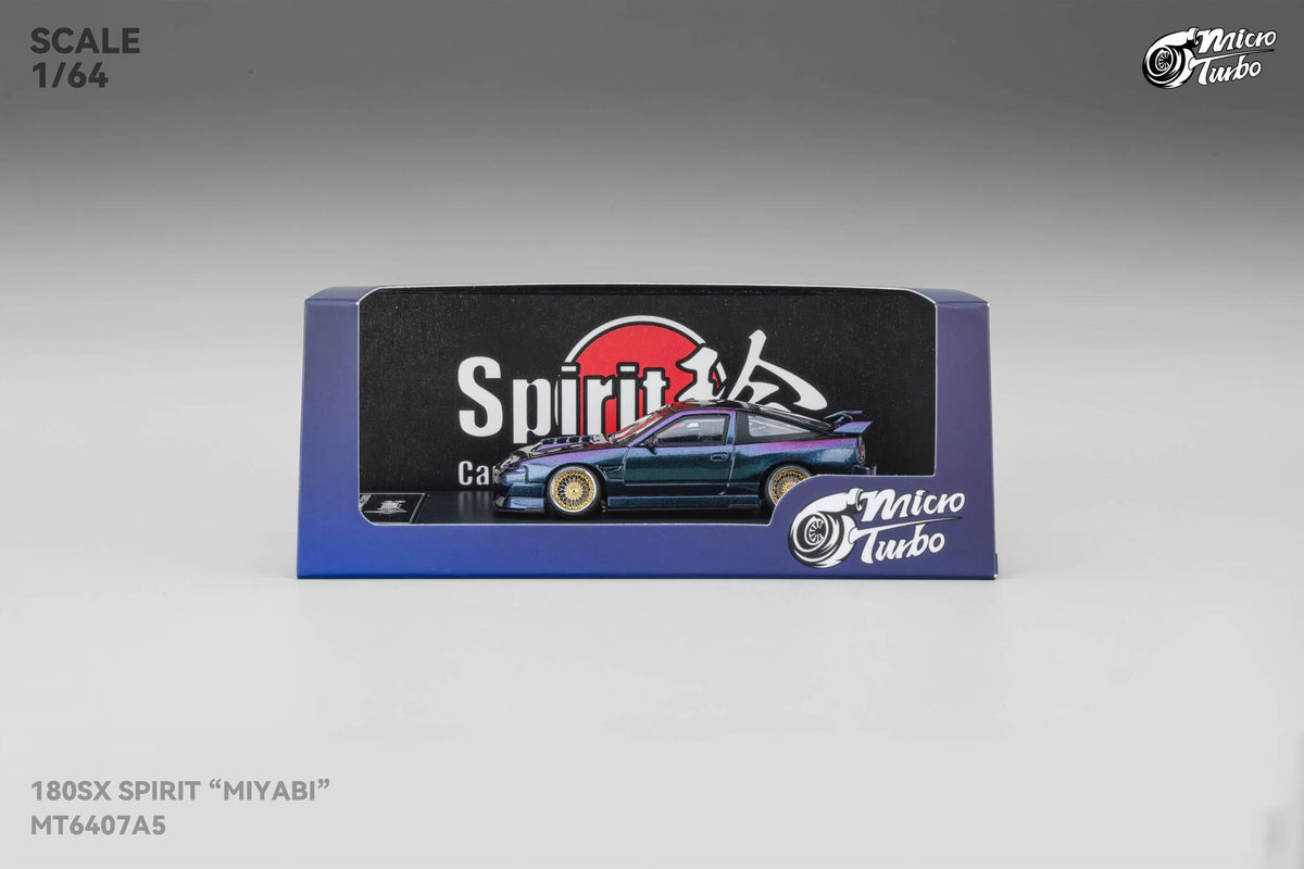 Nissan 180SX Spirit Miyabi Purple Chamaleon Micro Turbo 1/64 scale