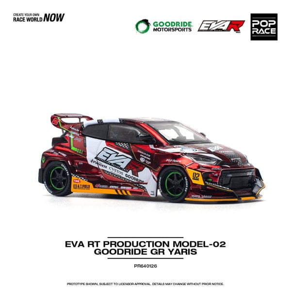 Toyota Goodridge GR Yaris Eva RT Production Model-02 Pop Race 1/64 scale
