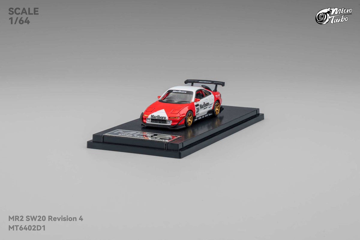Custom Toyota MR2 Marlboro Micro Turbo 1/64 scale