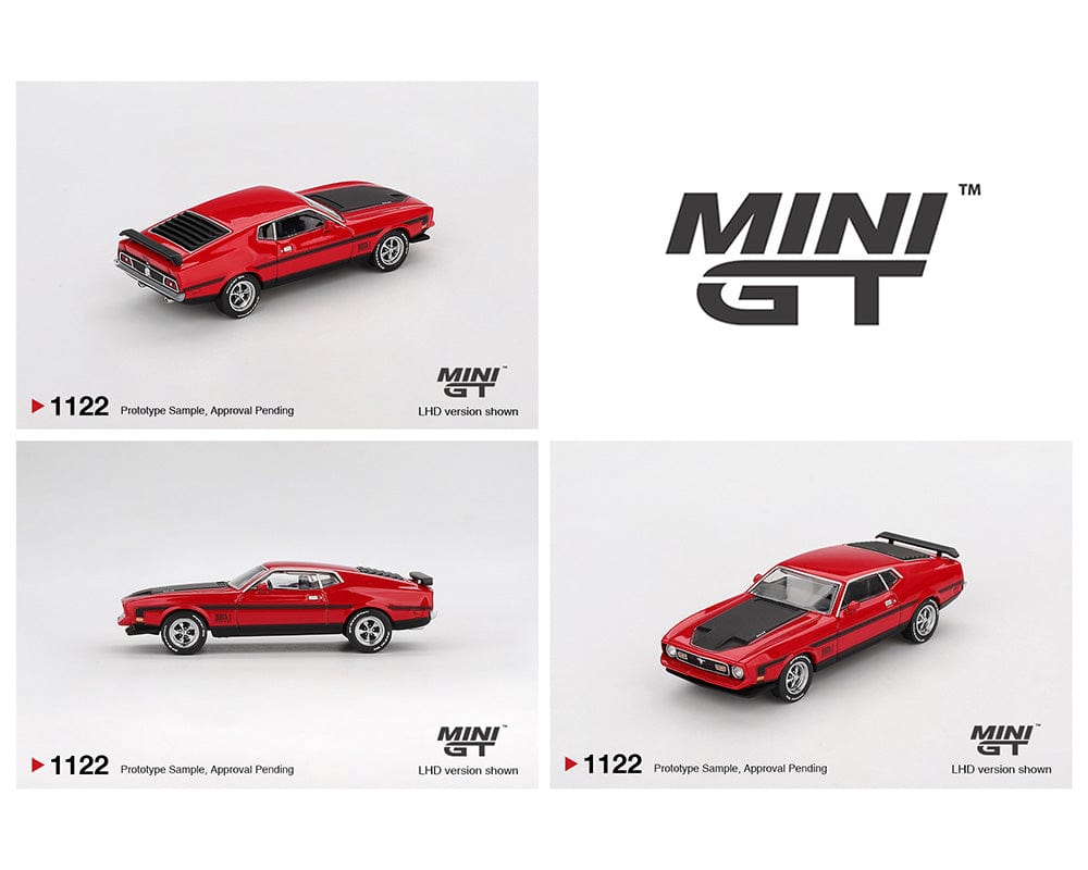 (Pre-order) Ford Mustang Mach1 1971 Race Red Mini GT 1/64 scale