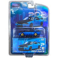 Chase Nissan Skyline R-32 Bayside Blue Enigma Special Edition Pop Race 1/64