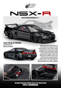 NSX-R Custom Wide Body Gloss Black Micro Turbo 1/64 scale