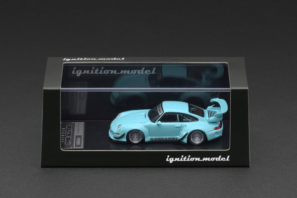 (Pre-order) Porsche RWB 993 Blue Green Ignition Model 1/64 scale