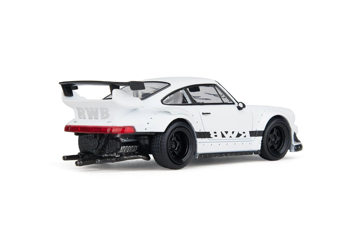 Porsche RWB 930 White MODELMODEL 1/64 scale