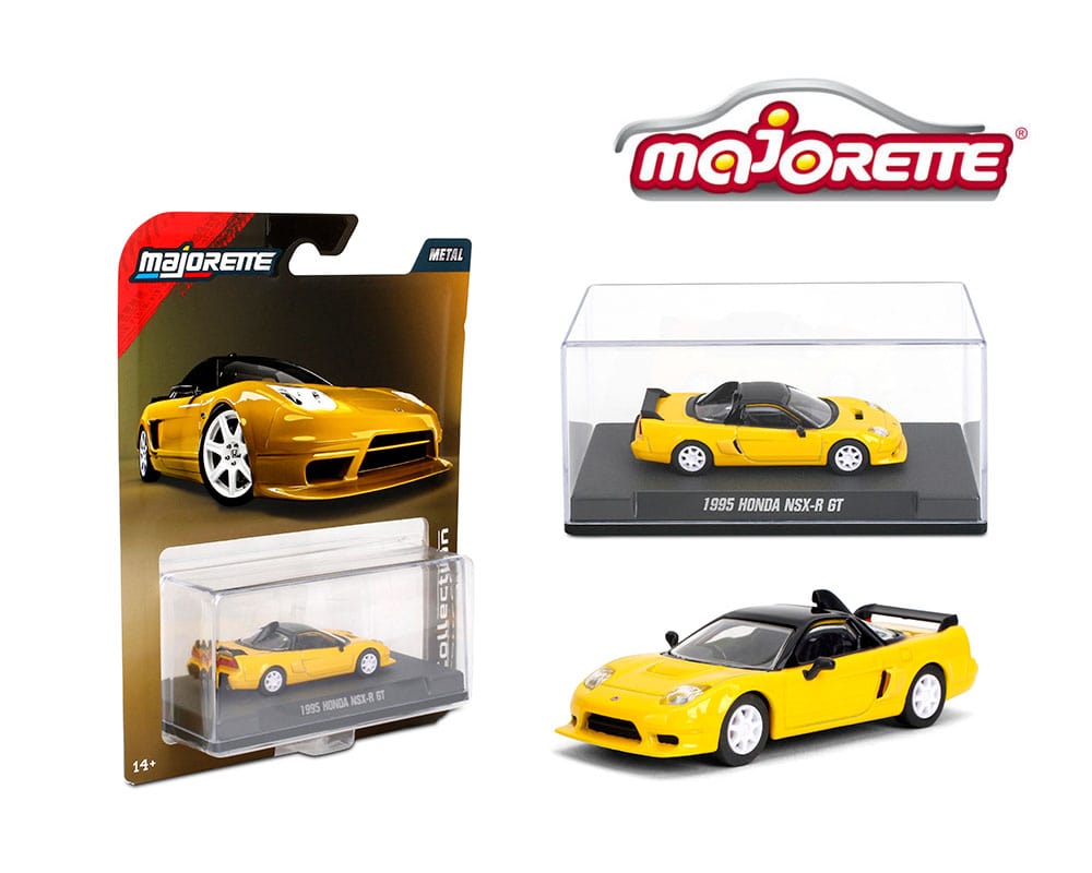  1995 Honda NSX-R GT – Yellow Solid Pack Majorette 1:64 Collector Series Wave 2 2025