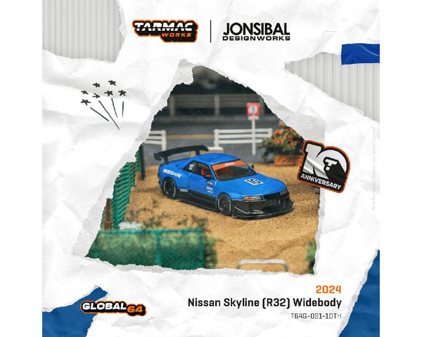 Nissan Skyline R32 Widebody Designed by Jon Sibal Tarmac Works 10th Anniversary Limited Edition