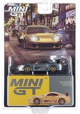 「Chase」1/64 MINI GT Toyota Supra (A80) Chase Toyota Supra A80 Top Secret GT-300 Top Secret Gold