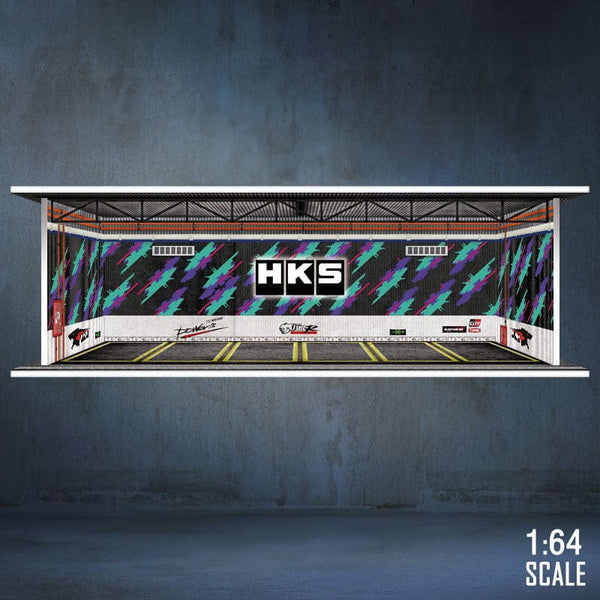 HKS Garage 1/64 Diorama G-Fans stackable