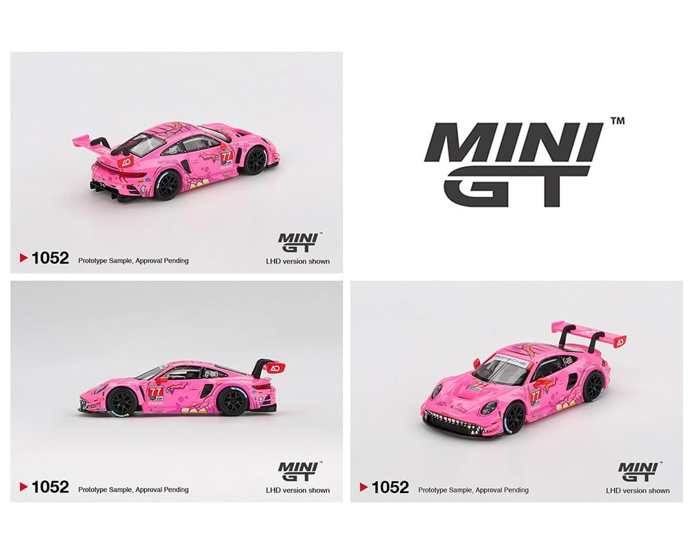 Pink Porsche 911 GT3 Racing 2023 IMSA Virginia Roxy Mini GT – Hanz