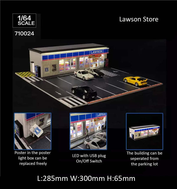 Lawson Japanese Convenience Store Diorama set 1/64 scale